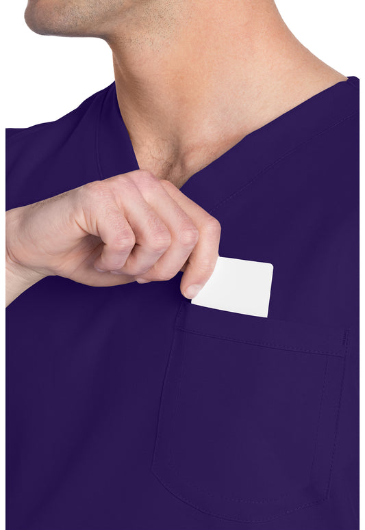 Workwear Originals Ultra CK778A Unisex Unisex V-Neck Scrub Top Grape