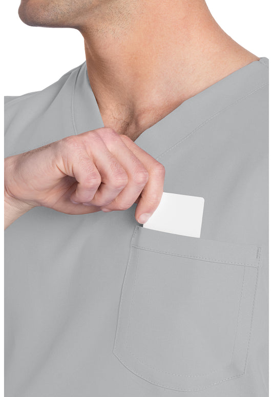 Workwear Originals Ultra CK778A Unisex Unisex V-Neck Scrub Top Grey