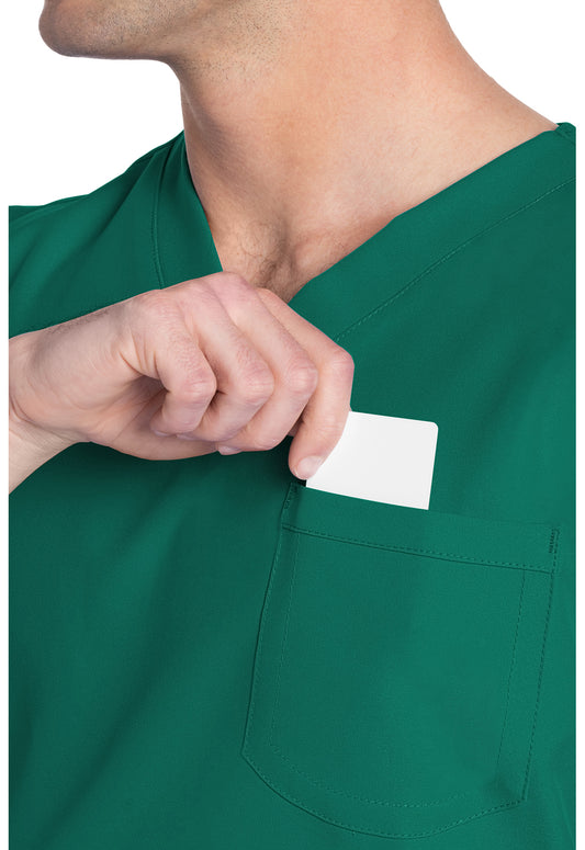 Workwear Originals Ultra CK778A Unisex Unisex V-Neck Scrub Top Hunter Green