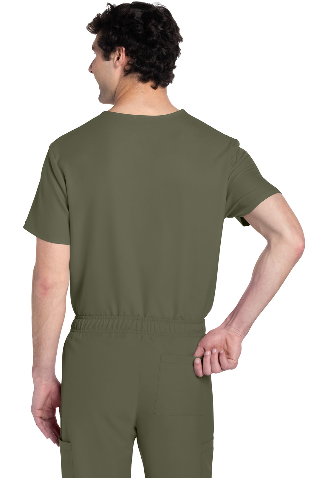 Workwear Originals Ultra CK778A Unisex Unisex V-Neck Scrub Top Olive