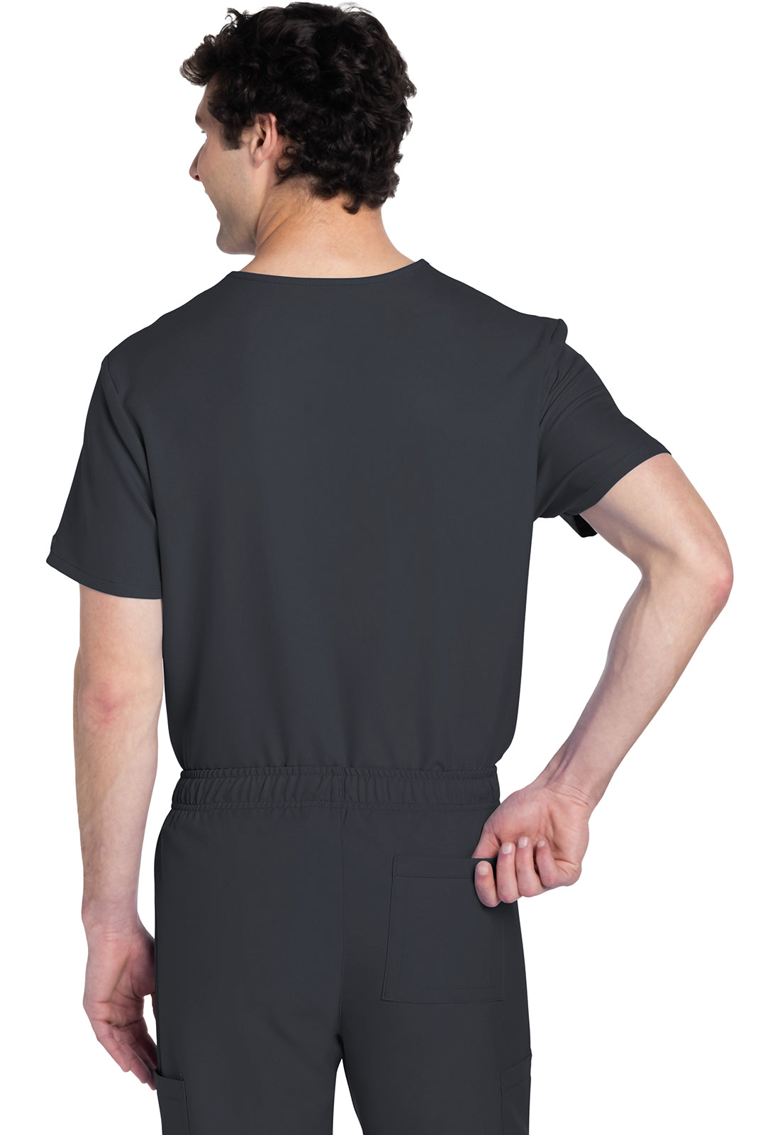Workwear Originals Ultra CK778A Unisex Unisex V-Neck Scrub Top Pewter