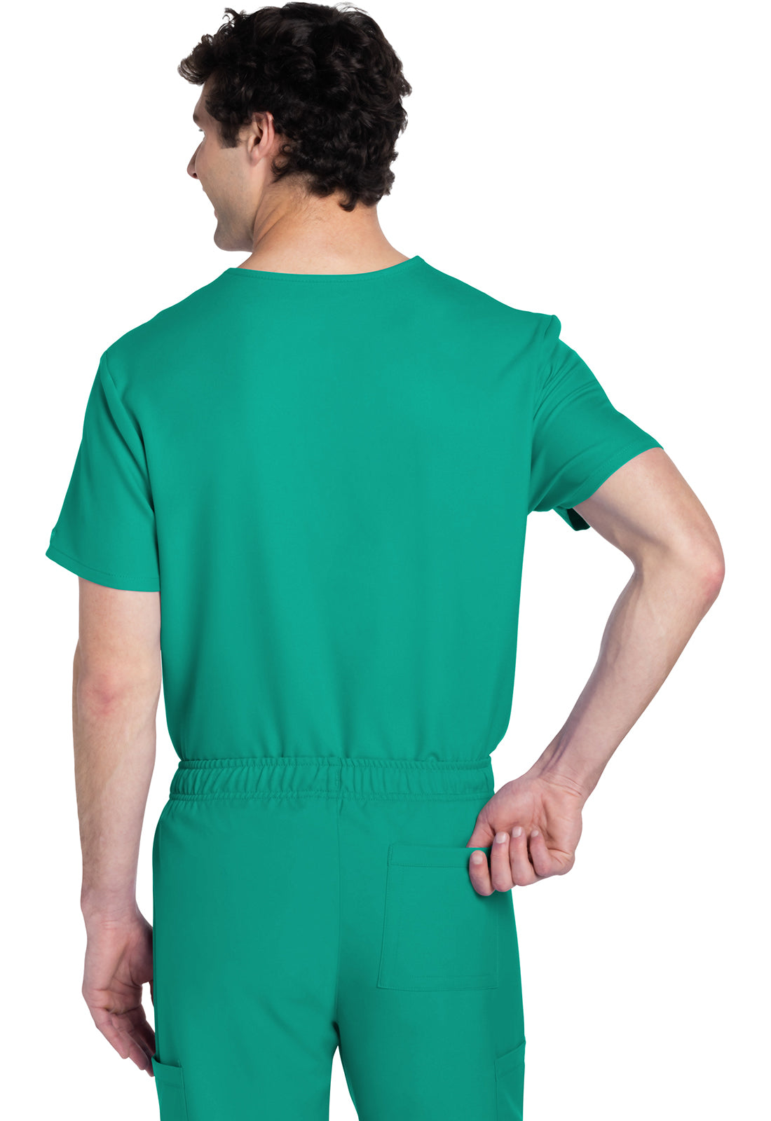 Workwear Originals Ultra CK778A Unisex Unisex V-Neck Scrub Top Teal Blue
