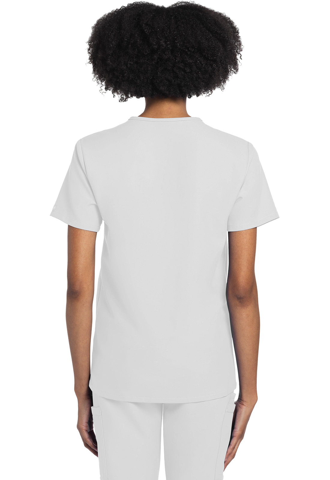 Workwear Originals Ultra CK778A Unisex Unisex V-Neck Scrub Top White