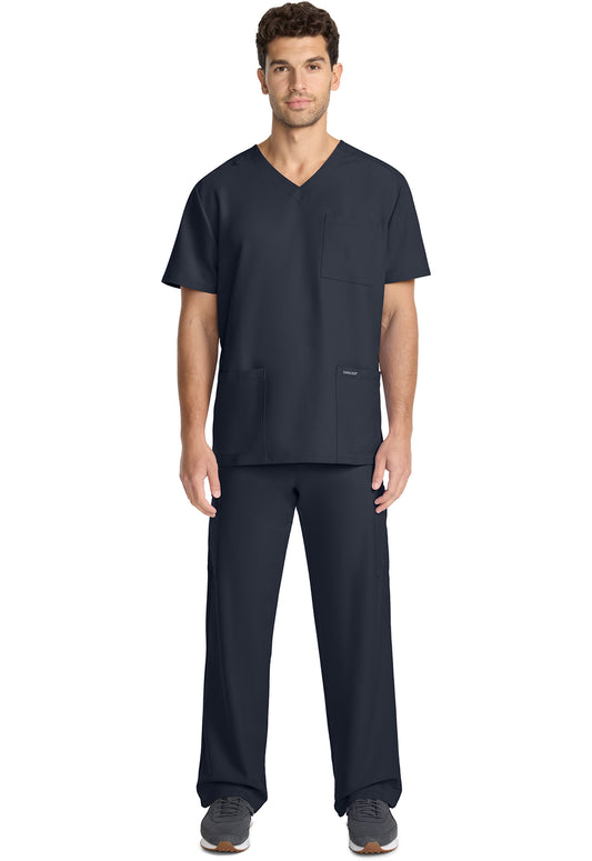 Workwear Originals Ultra CK783A Men's 3-Pocket V-Neck Scrub Top Pewter