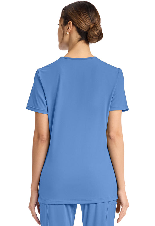 Achieve CK832 Women's 2-Pocket V-Neck Top Ciel Image