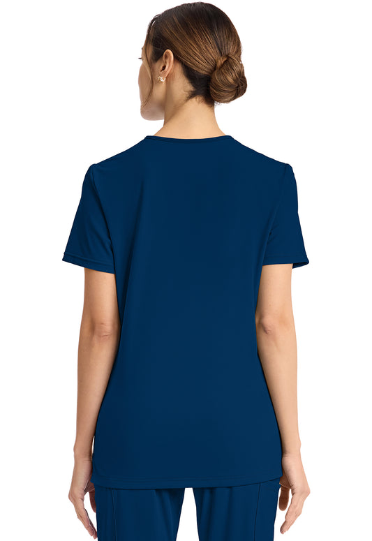 Achieve CK832 Women's 2-Pocket V-Neck Top Navy Image