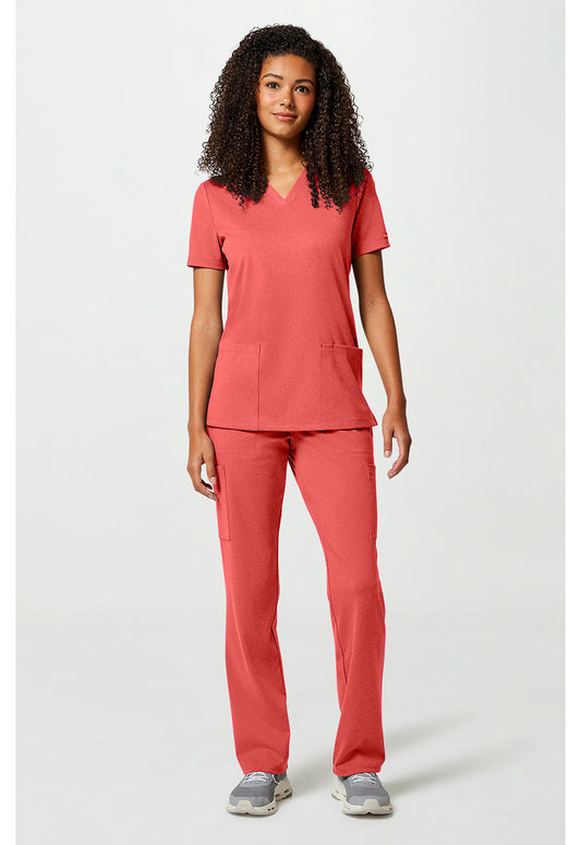 Achieve CK832 Women's 2-Pocket V-Neck Scrub Top image 2