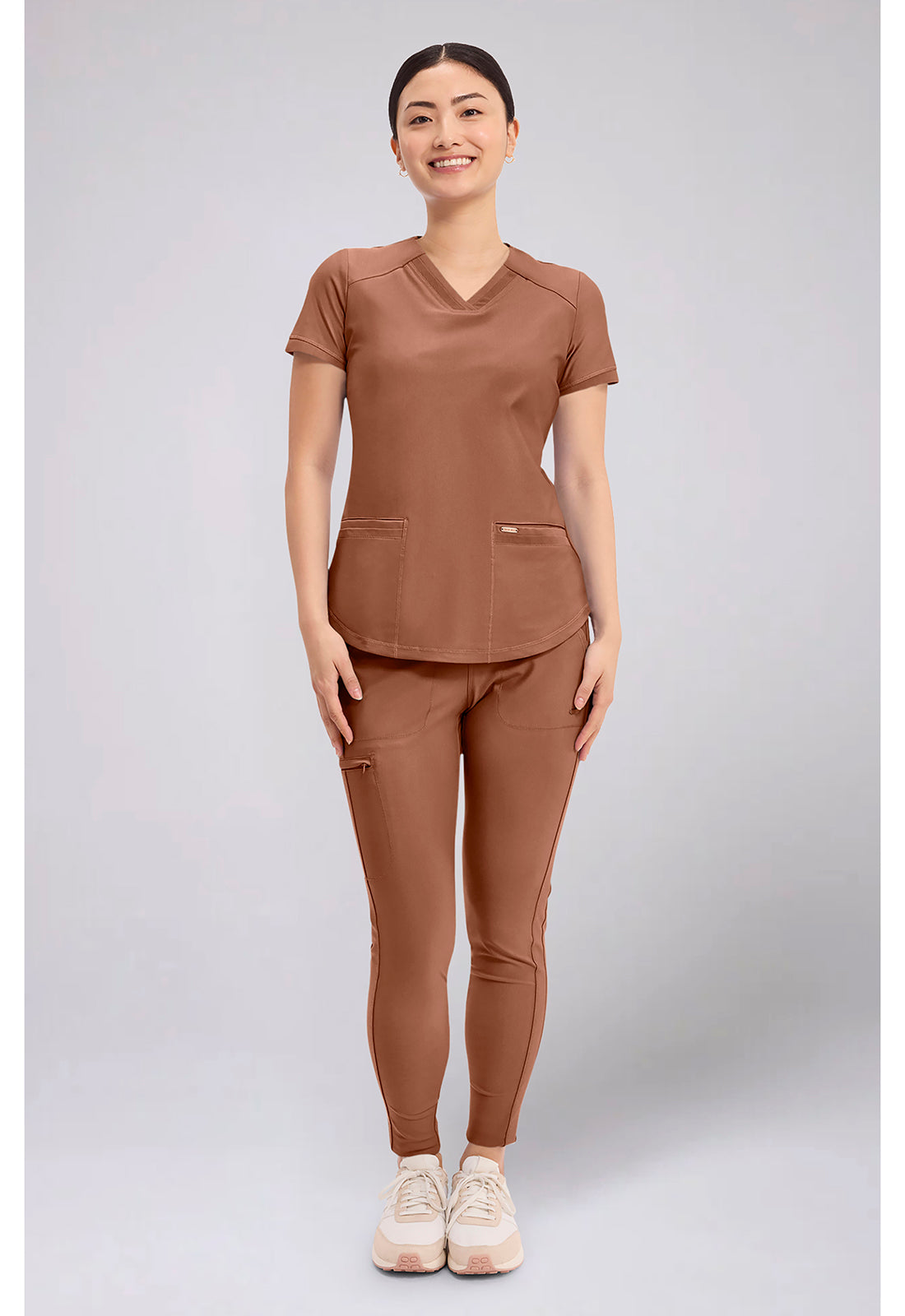 Form CK840 Women's V-Neck Scrub Top image 2