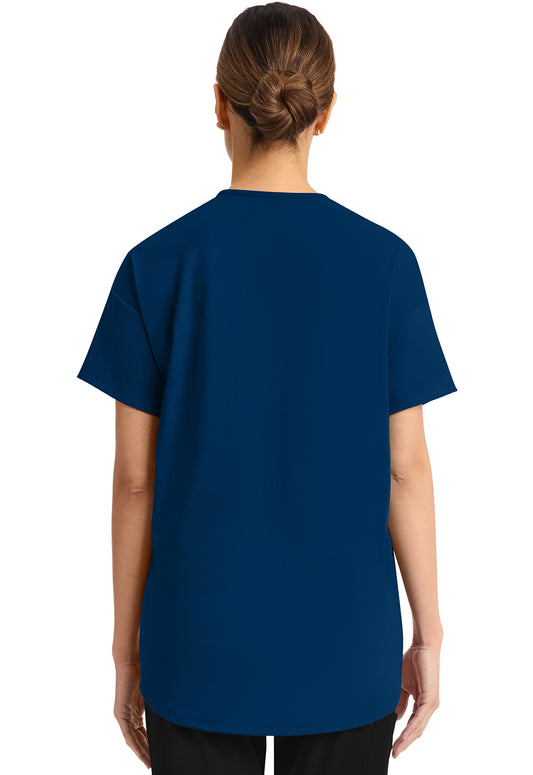 Achieve CK863 Women's 3 Pocket V-Neck Tunic Navy Image
