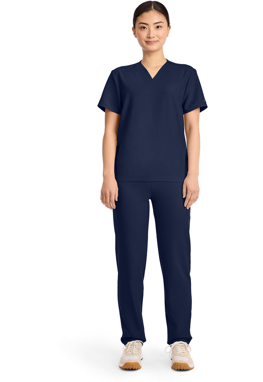 Workwear Originals Ultra CK869A Unisex V-Neck No Pocket Scrub Top Navy