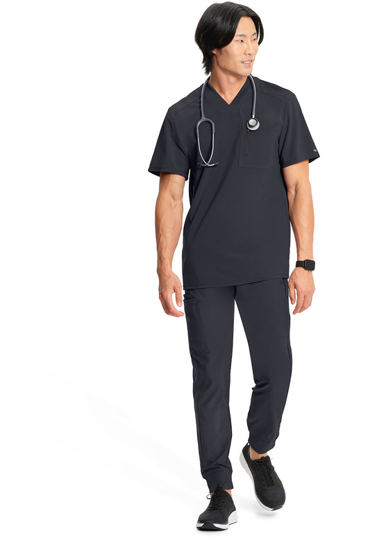Infinity CK910A Men's Tuckable V-Neck Scrub Top Pewter