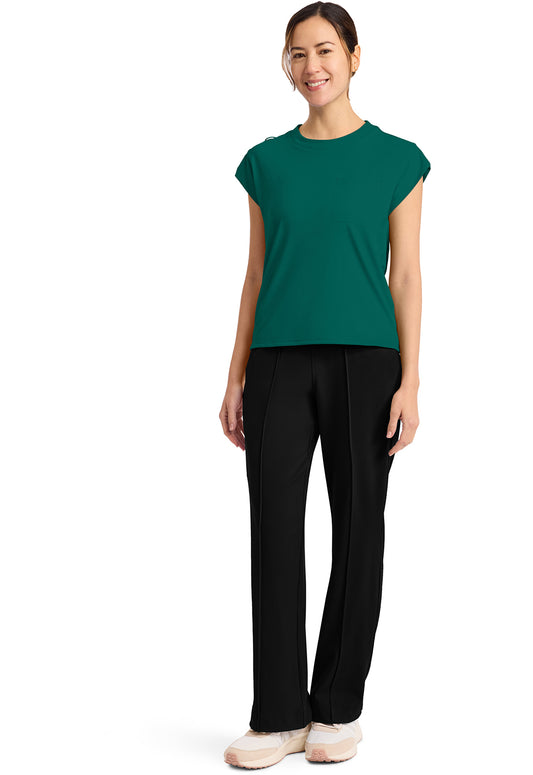 Achieve CK936 Women's 1-Pocket Crew Neck Scrub Top Hunter