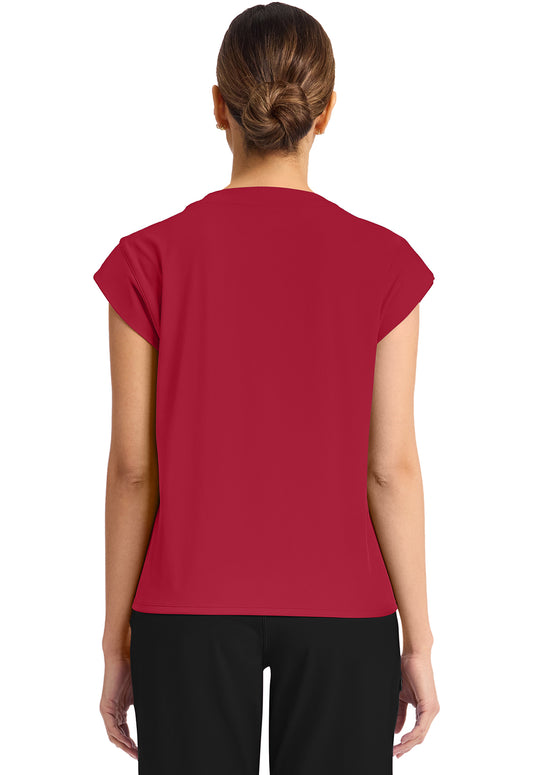Achieve CK936 Women's 1-Pocket Crew Neck Top Red Image