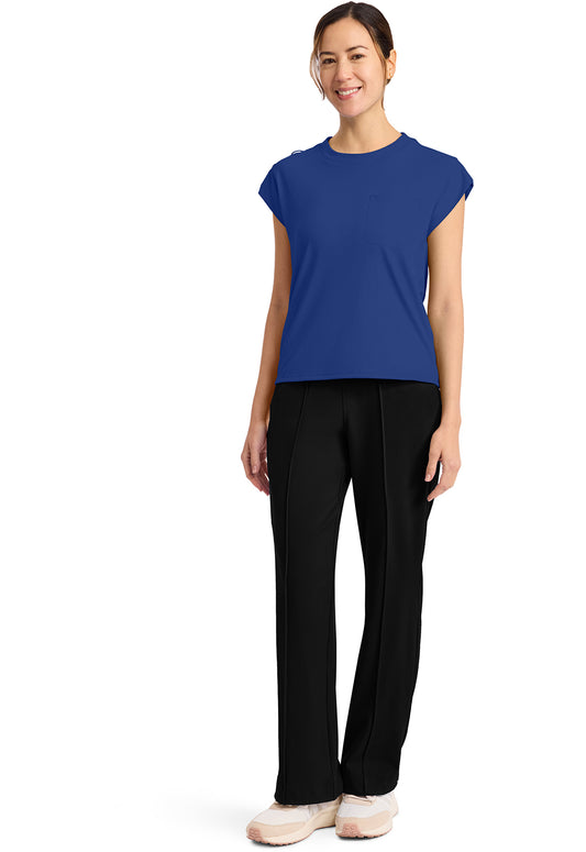 Achieve CK936 Women's 1-Pocket Crew Neck Scrub Top Royal