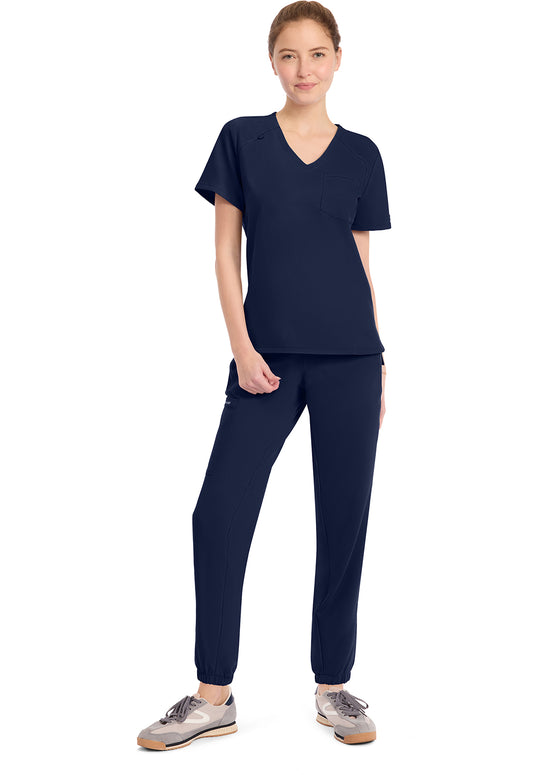 Workwear Originals Ultra CK954A Women's Tuck-in V-Neck Scrub Top Navy