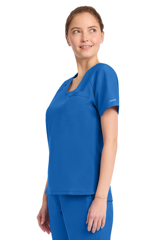 Originals Ultra CK954A Women's Tuck-in V-Neck Top Royal