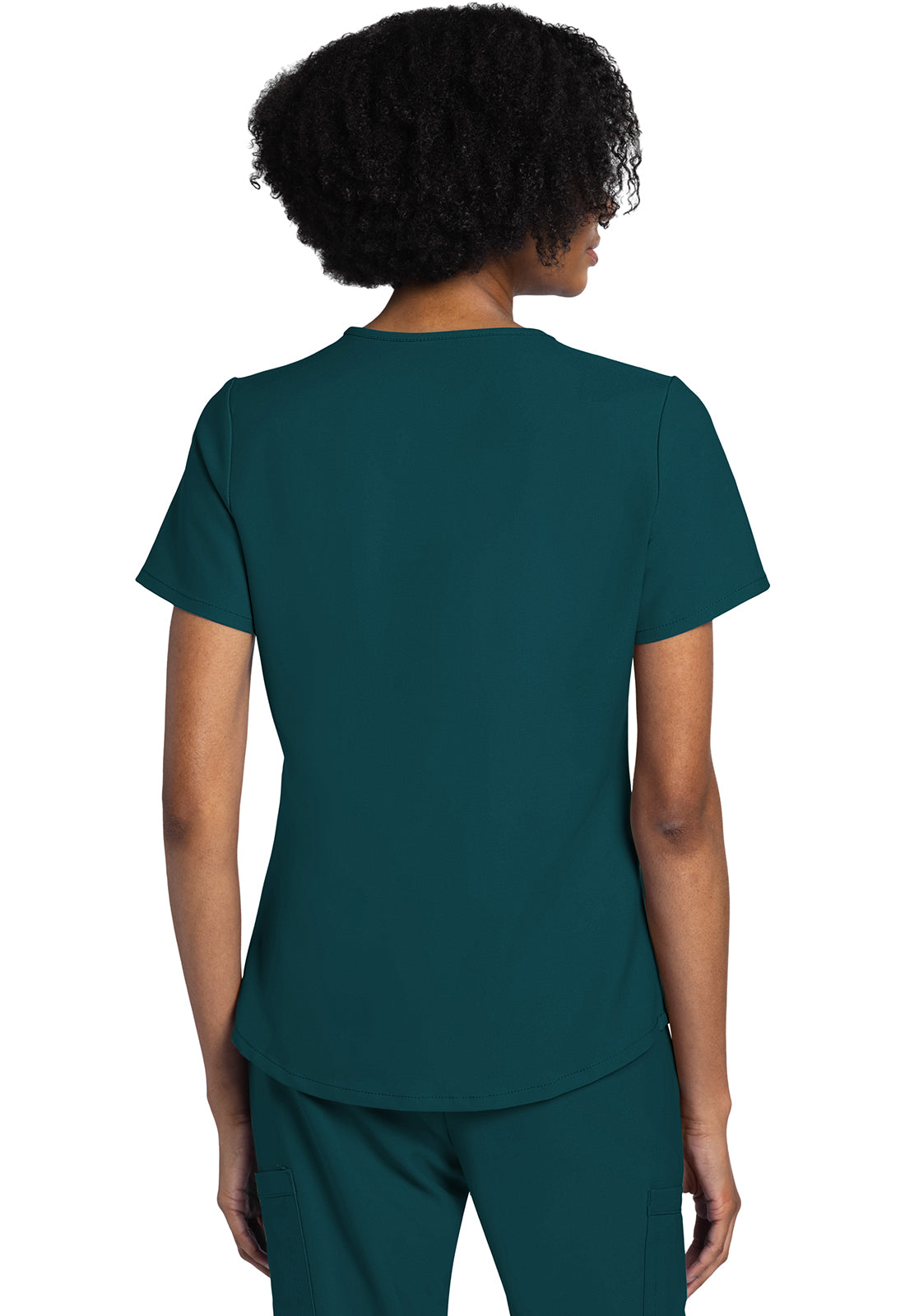 Workwear Originals Ultra CK961A Women's V-Neck Scrub Top Caribbean Blue