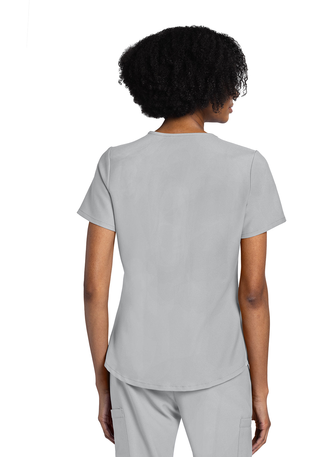 Workwear Originals Ultra CK961A Women's V-Neck Scrub Top Grey