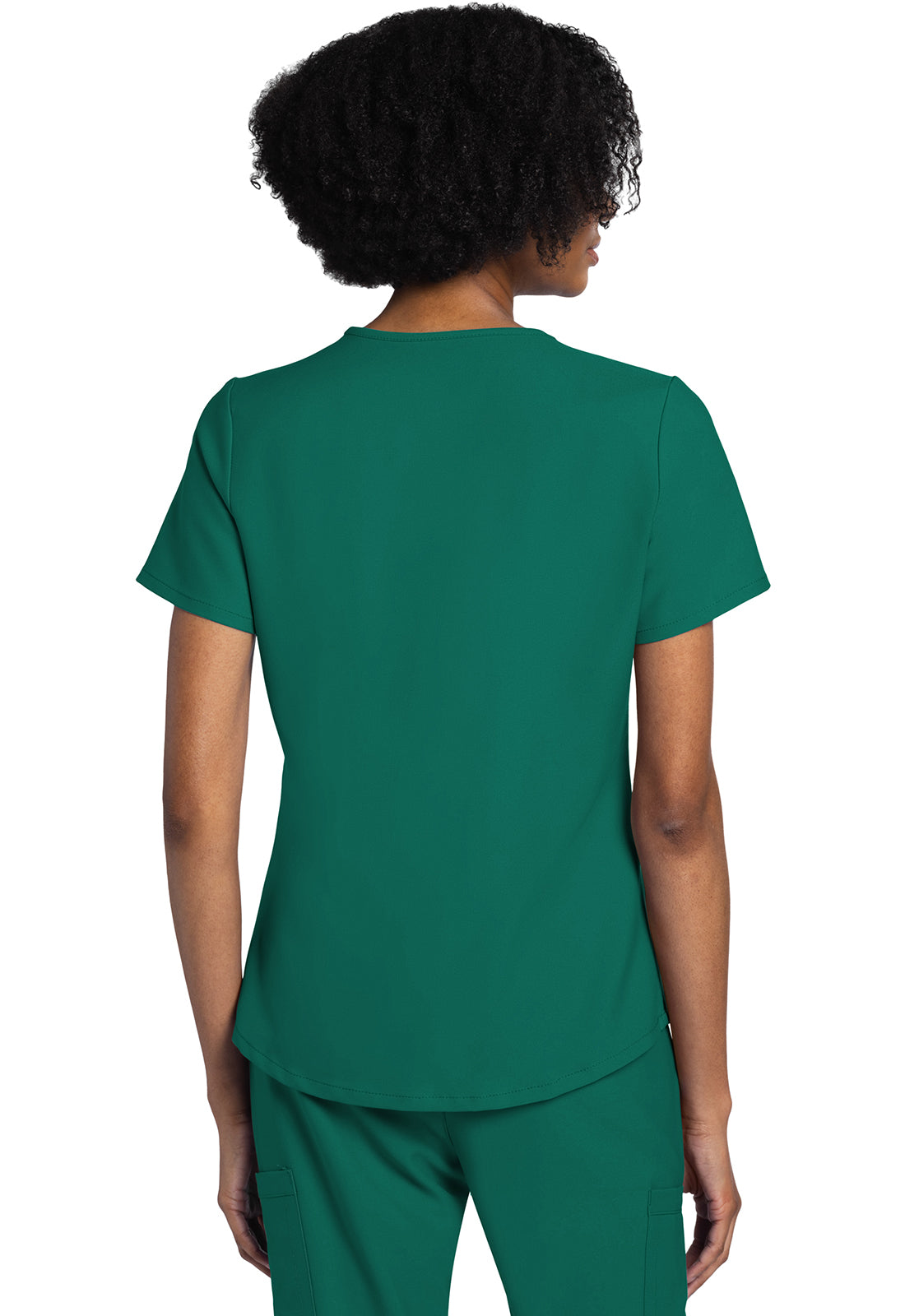 Workwear Originals Ultra CK961A Women's V-Neck Scrub Top Hunter Green