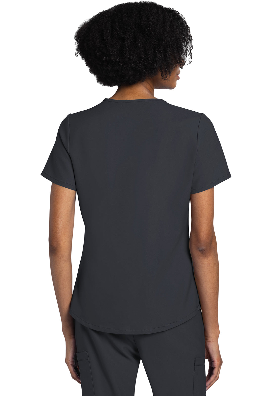 Workwear Originals Ultra CK961A Women's V-Neck Scrub Top Pewter