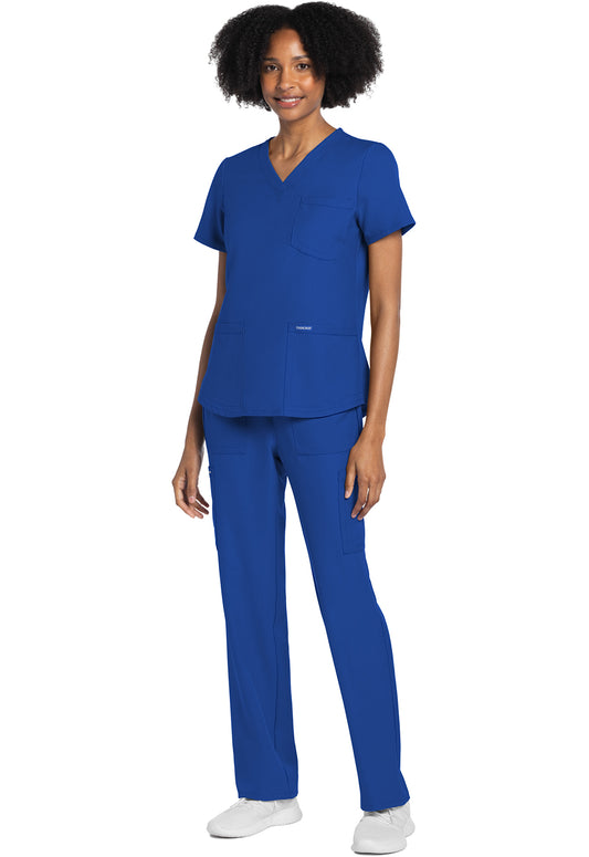 Workwear Originals Ultra CK961A Women's V-Neck Scrub Top Royal