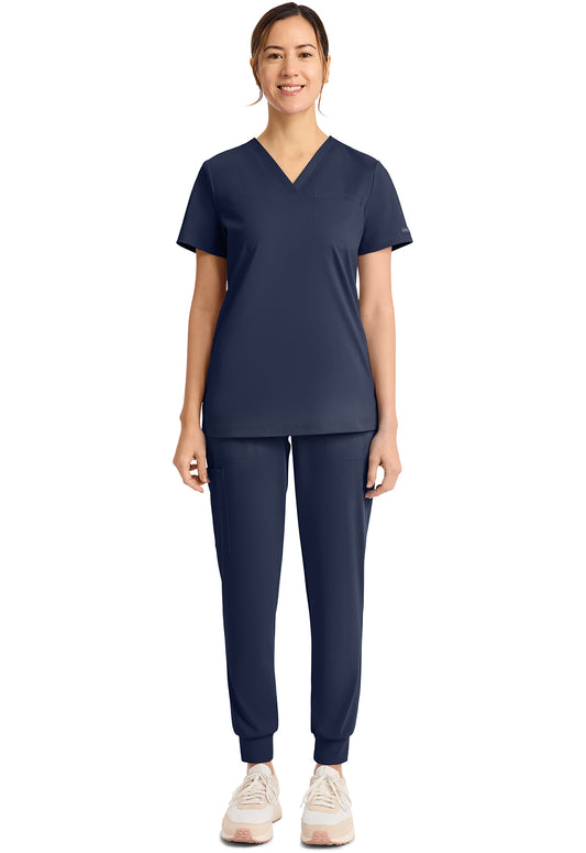 Achieve CK963 Women's Tuck in Scrub Top Navy