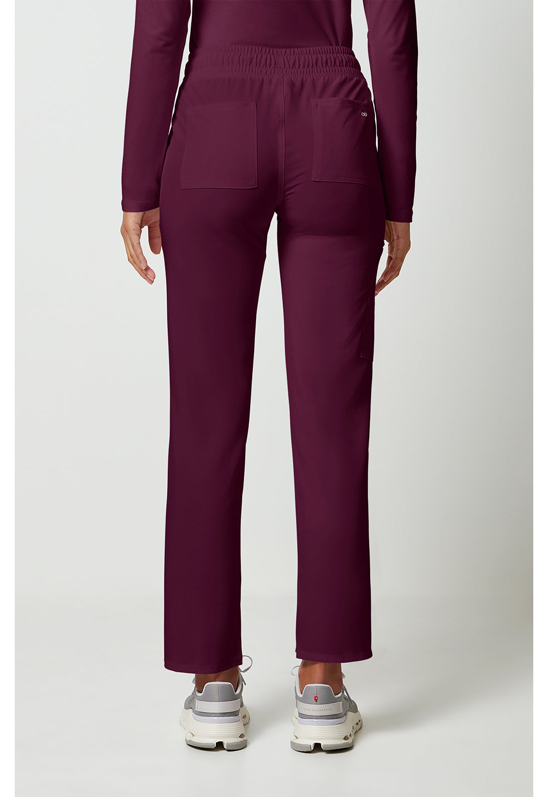 Allura CKA184 Women's Mid Rise Drawstring Tapered Leg Scrub Pants image 5