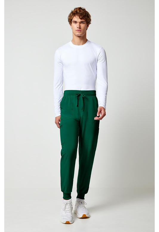 Allura CKA189 Men's Mid Rise Scrub Joggers Hunter Green