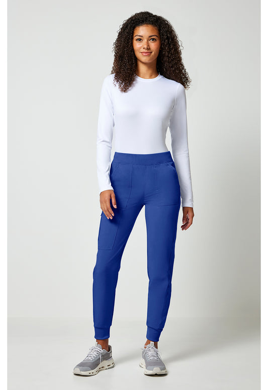 Allura CKA190 Women's Mid Rise Scrub Joggers Galaxy Blue