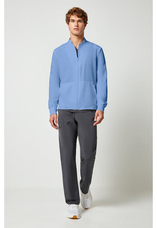Allura CKA387 Men's Zip Front Jacket Ciel Blue