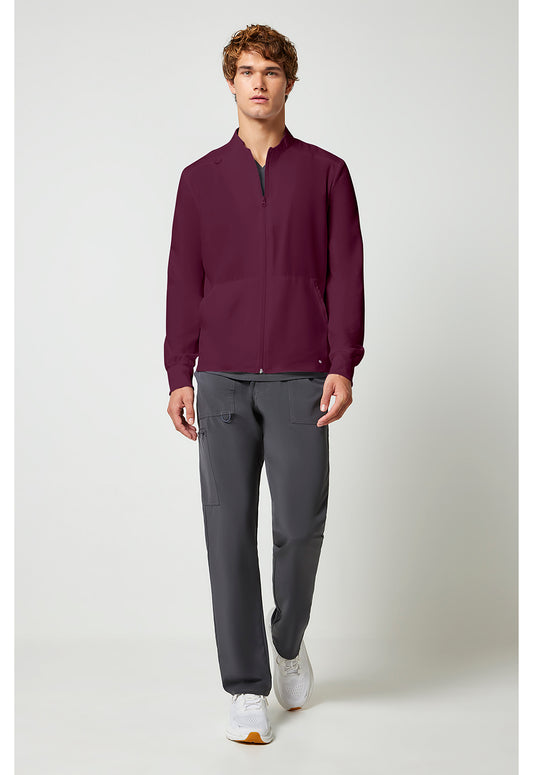 Allura CKA387 Men's Zip Front Jacket Wine