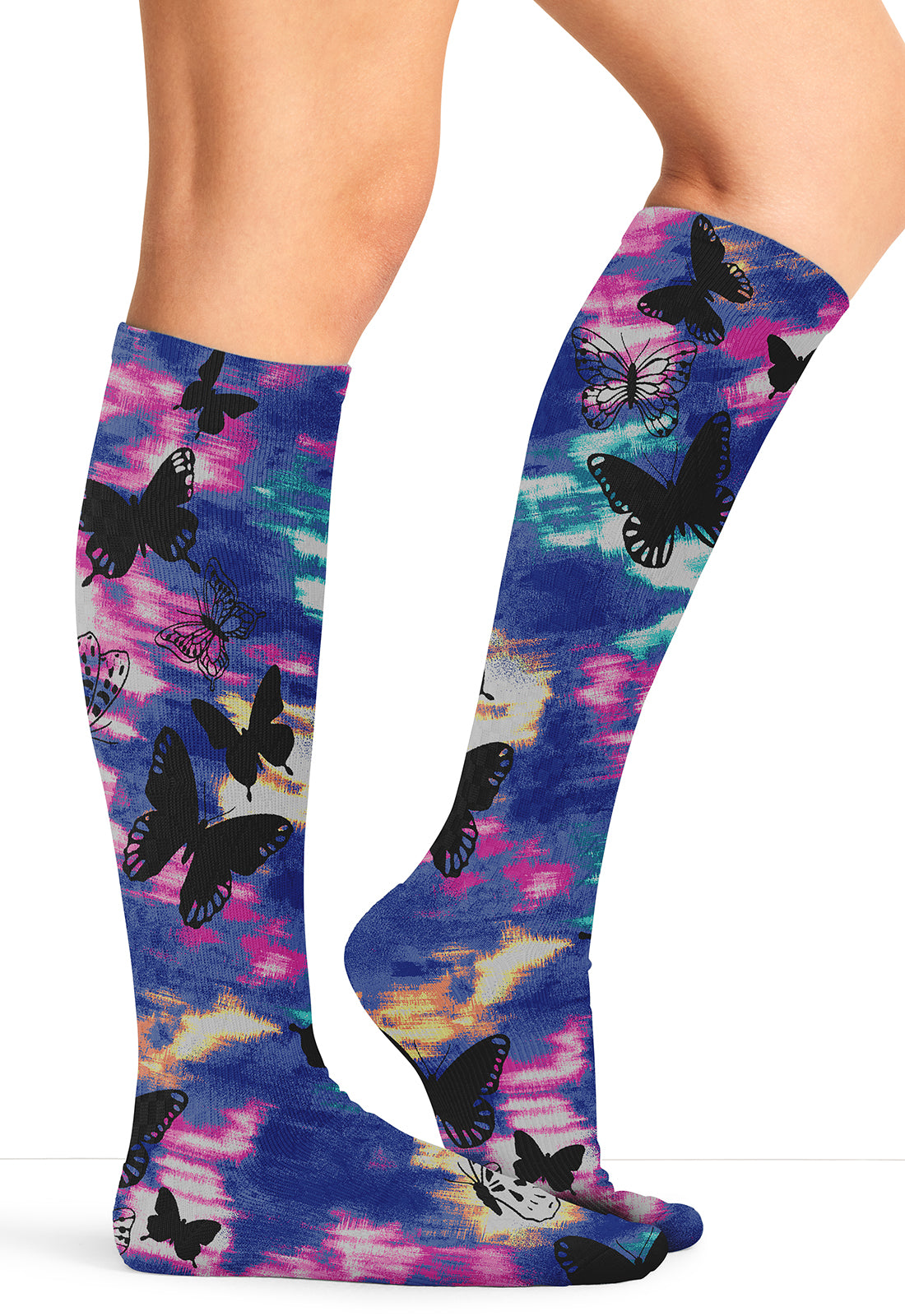 Legwear COMFORTSUPPOR Women's Knee High 8-15 mmHg Compression Sock Butterfly Flutter