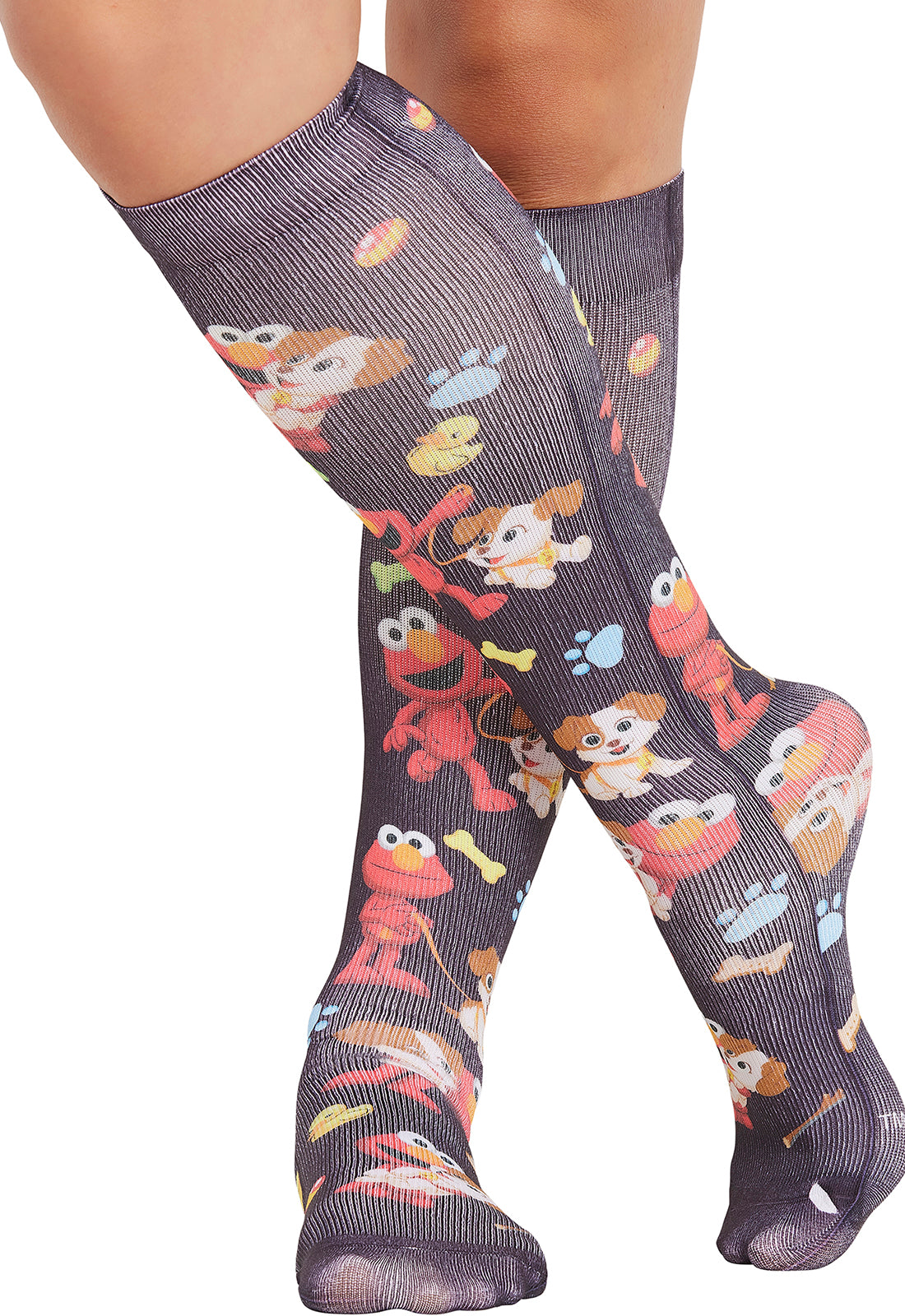 Legwear COMFORTSUPPOR Women's Knee High 8-15 mmHg Compression Sock Fur-Ever Friends