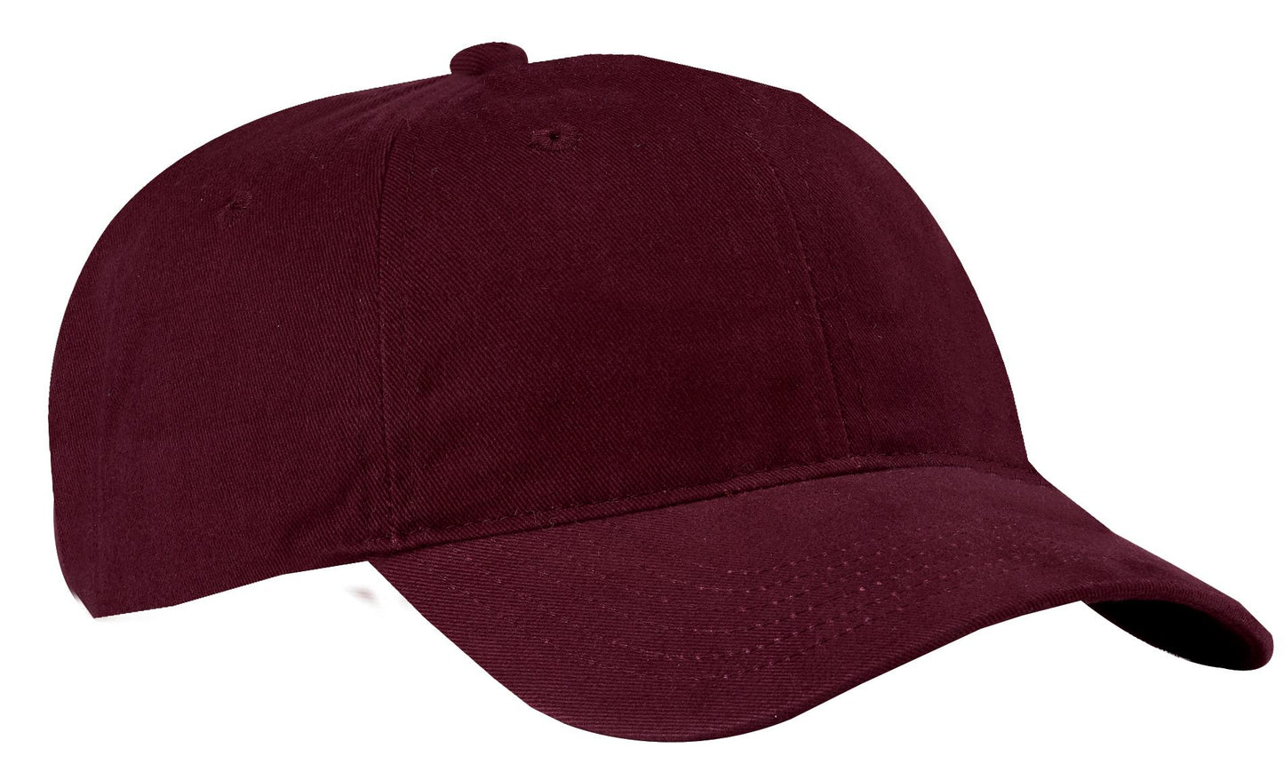 Port Authority Brushed Twill Low Profile Cap CP77 Maroon