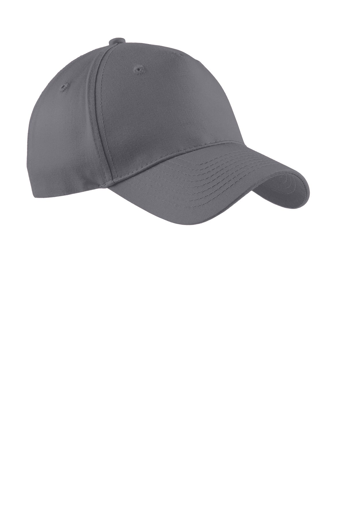 Port Authority Five-Panel Twill Cap CP86 Charcoal
