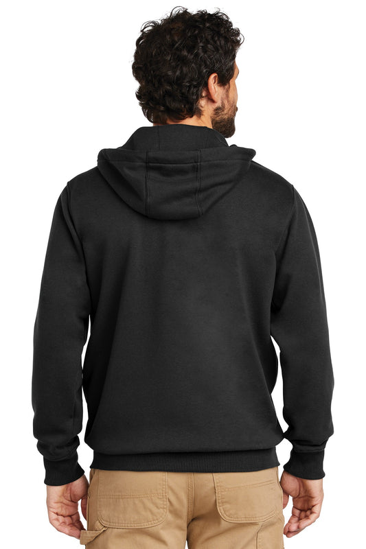 Carhartt Rain Defender Paxton Heavyweight Hooded Zip-Front Sweatshirt. CT100614 Black