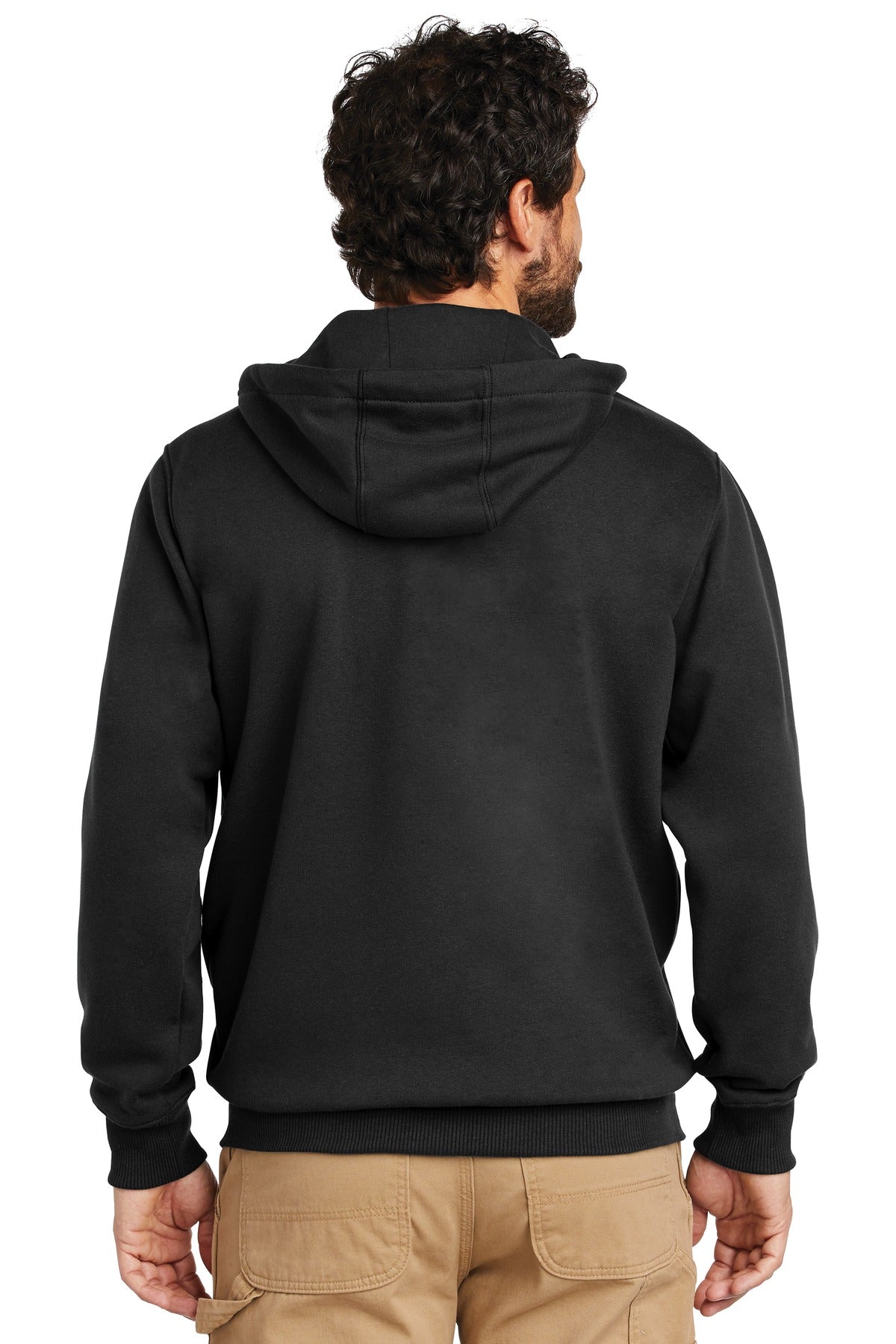 Carhartt Rain Defender Paxton Heavyweight Hooded Zip-Front Sweatshirt CT100614 Black