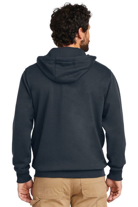 Carhartt Rain Defender Paxton Heavyweight Hooded Zip-Front Sweatshirt. CT100614 New Navy