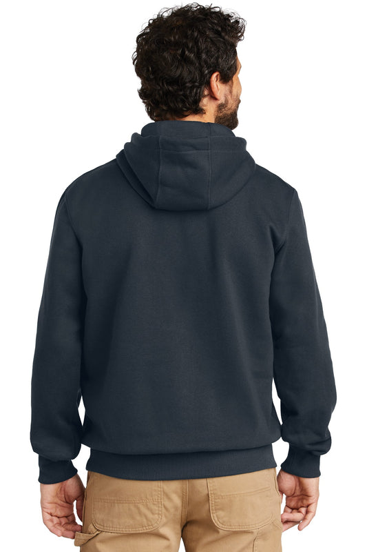 Carhartt Rain Defender Paxton Heavyweight Hooded Sweatshirt. CT100615 New Navy
