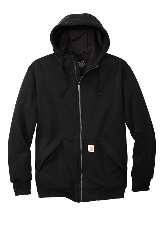 Carhartt Midweight Thermal-Lined Full-Zip Sweatshirt CT104078 Black