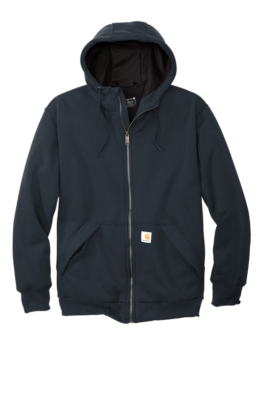 Carhartt Midweight Thermal-Lined Full-Zip Sweatshirt CT104078 New Navy