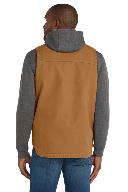 Carhartt Sherpa-Lined Mock Neck Vest CT104277 Carhartt Brown