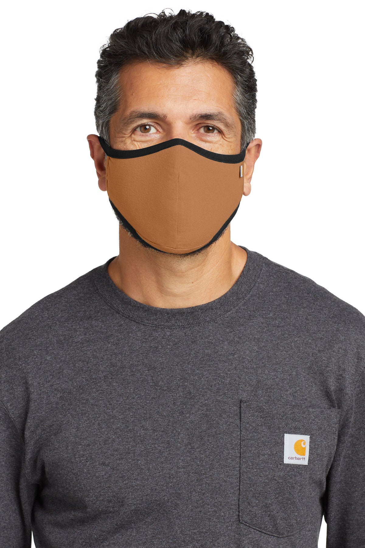 Carhartt Cotton Ear Loop Face Mask (3 pack) CT105160 Carhartt Brown