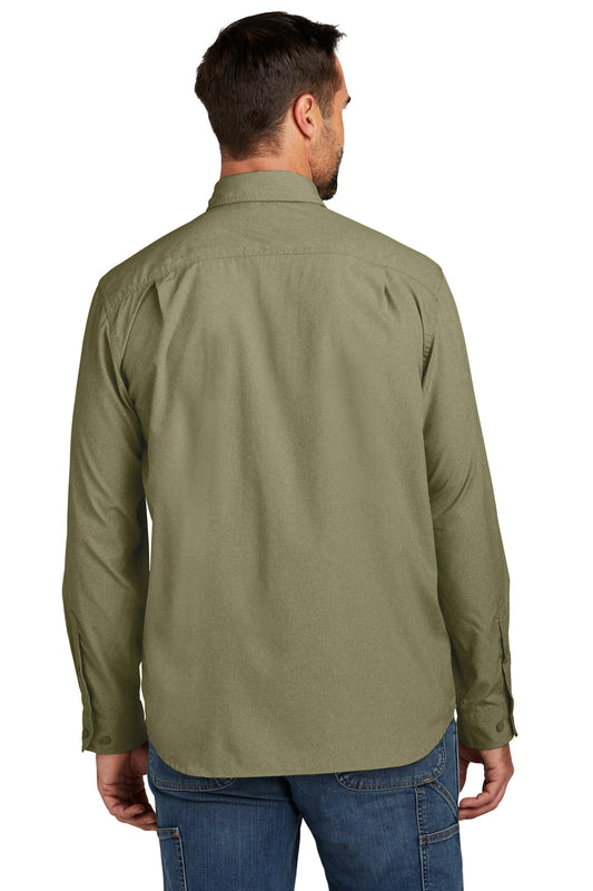 Carhartt Force Solid Long Sleeve Shirt CT105291 Burnt Olive
