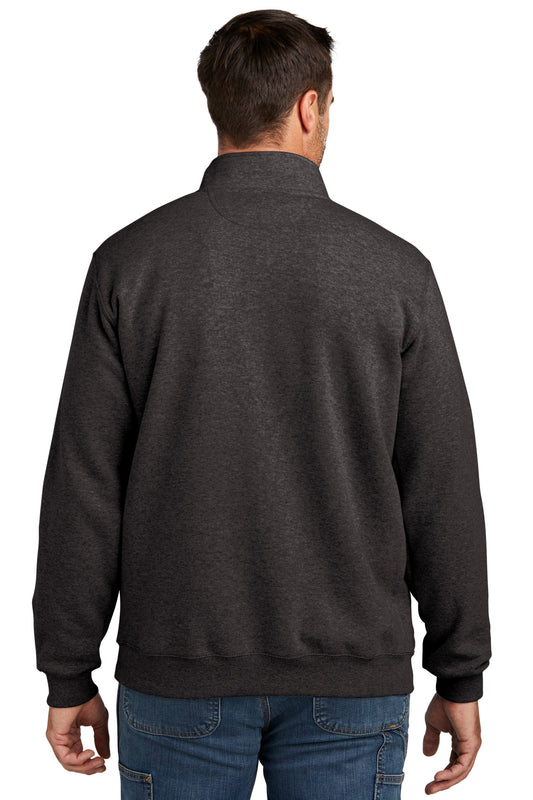 Carhartt Midweight 1/4-Zip Mock Neck Sweatshirt CT105294 Carbon Heather