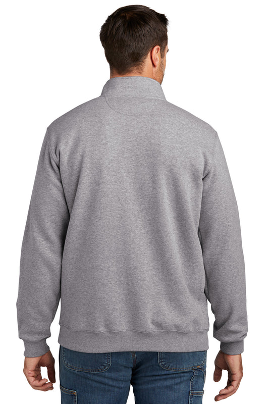 Carhartt Midweight 1/4-Zip Mock Neck Sweatshirt CT105294 Heather Grey