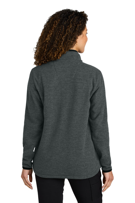 Carhartt Women's Textured Full-Zip Fleece Jacket CT106419 Carbon Heather