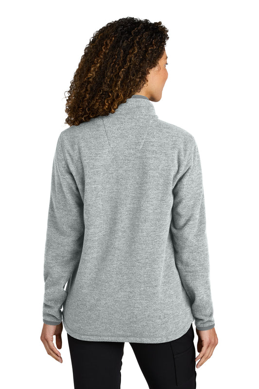 Carhartt Women's Textured Full-Zip Fleece Jacket CT106419 Heather Grey