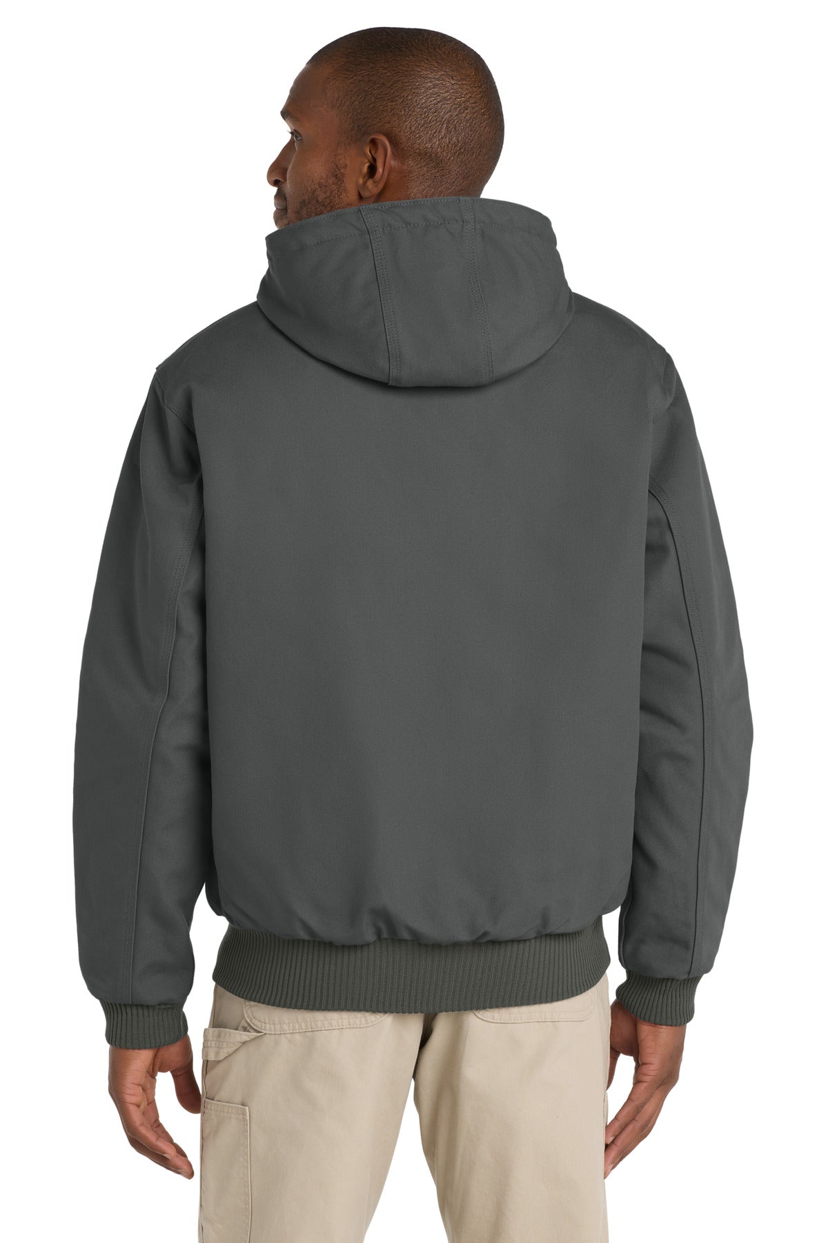 Carhartt Quilted-Flanne-Lined Duck Active Jac. CT106677 Gravel