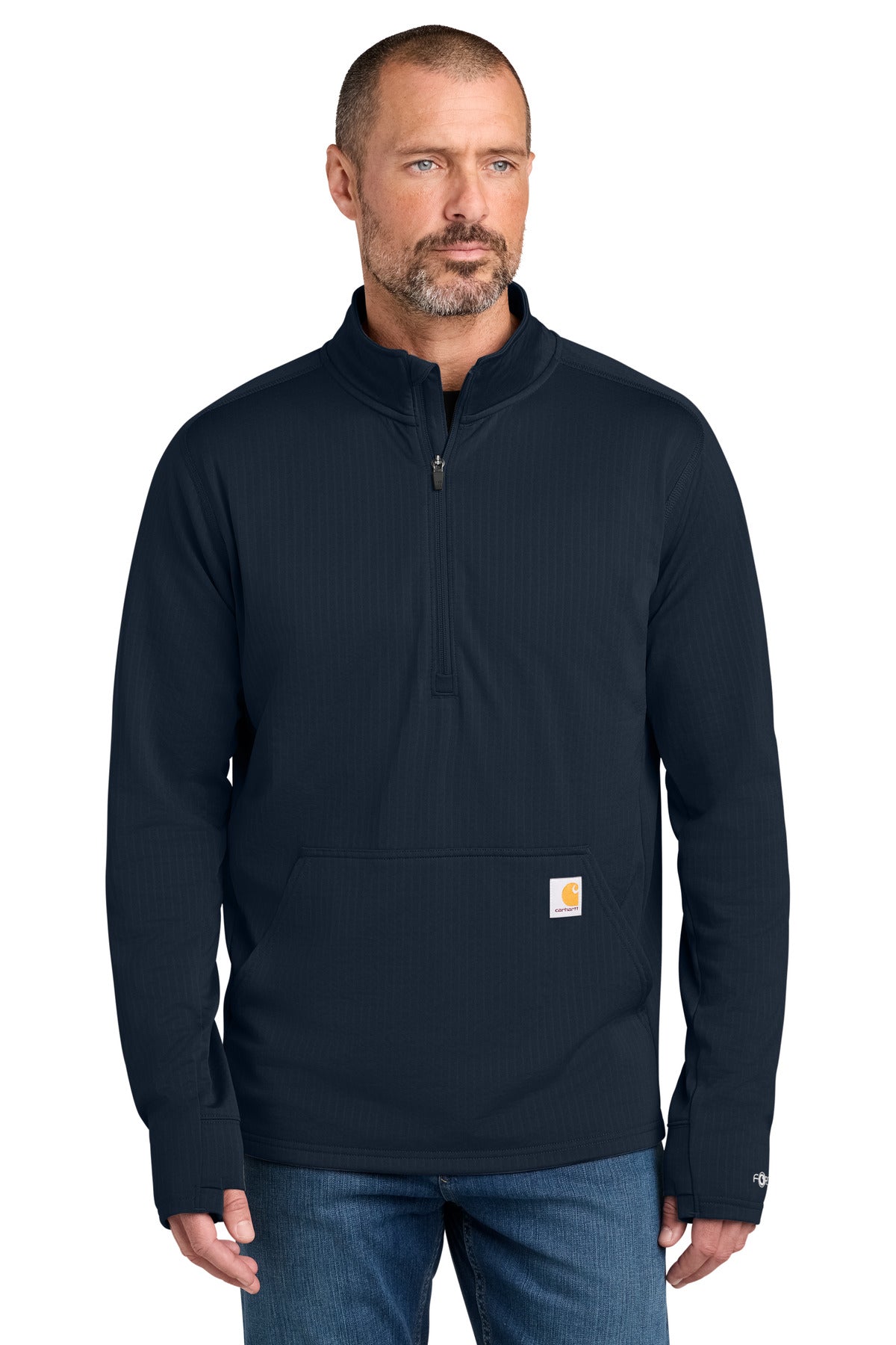 Carhartt Force 1/2-Zip Grid Fleece CT107814 Navy
